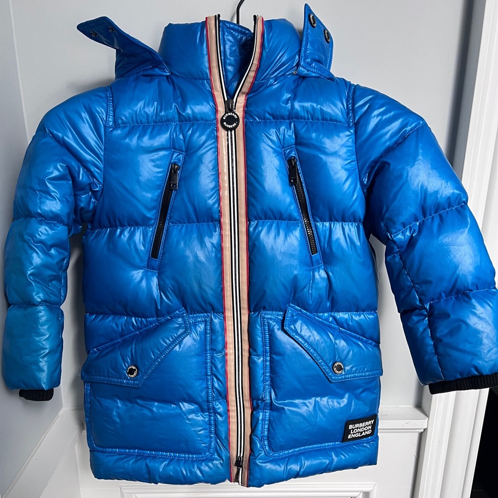 Burberry Vibrant Blue Quilted Puffer